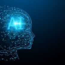 AI - Artificial intelligence. Ai digital brain. Robotics concept