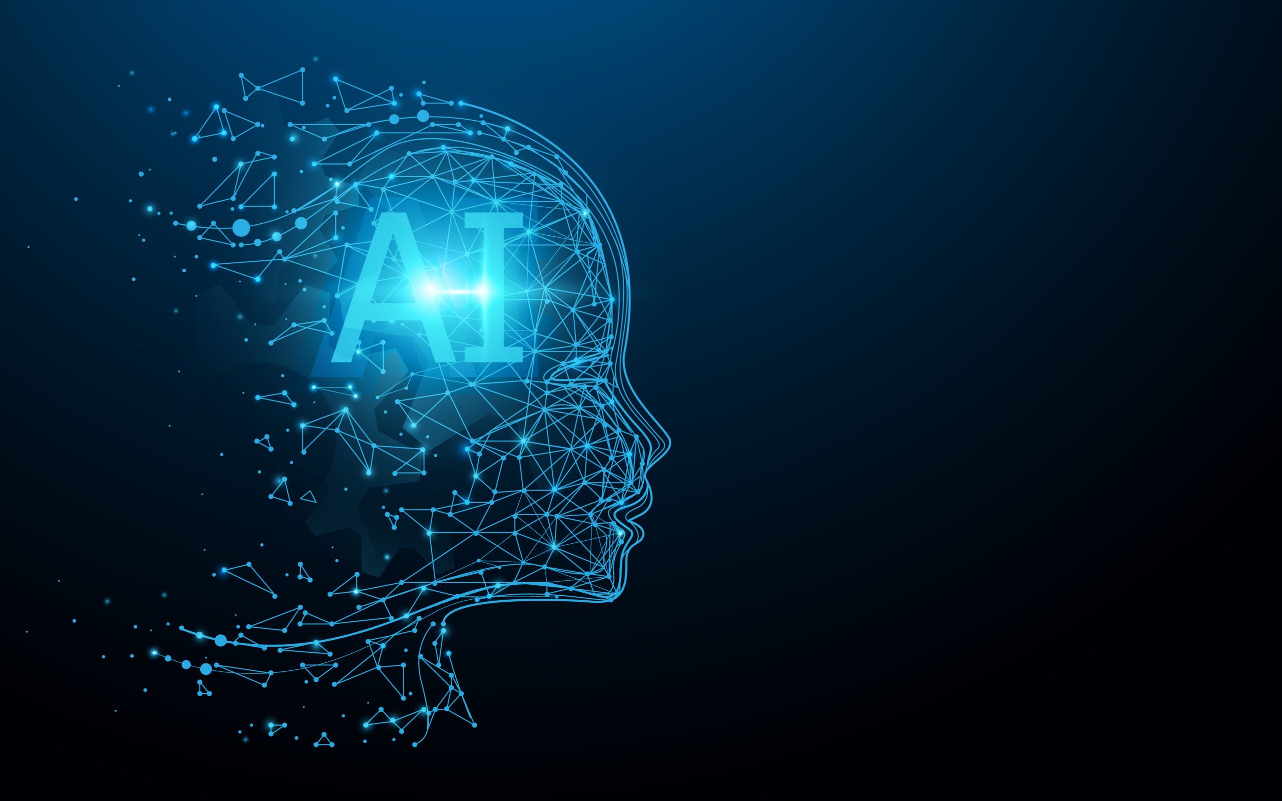 AI - Artificial intelligence. Ai digital brain. Robotics concept