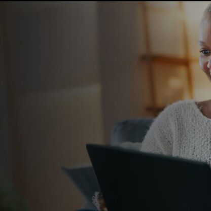 Women looking at digital bank